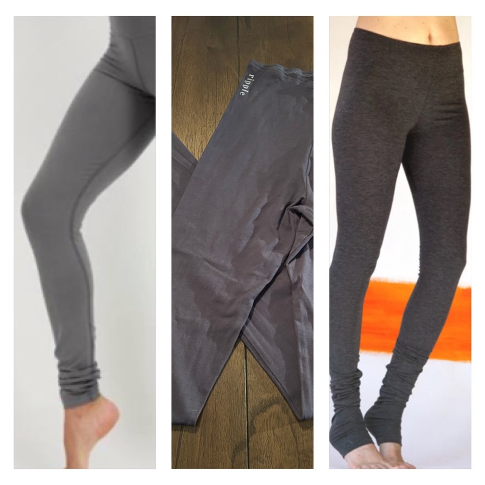 Original ripple yoga wear Organic Cotton Extra Long Leggings